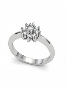 ANILLO ORO DIAMANTES 0,31 CT