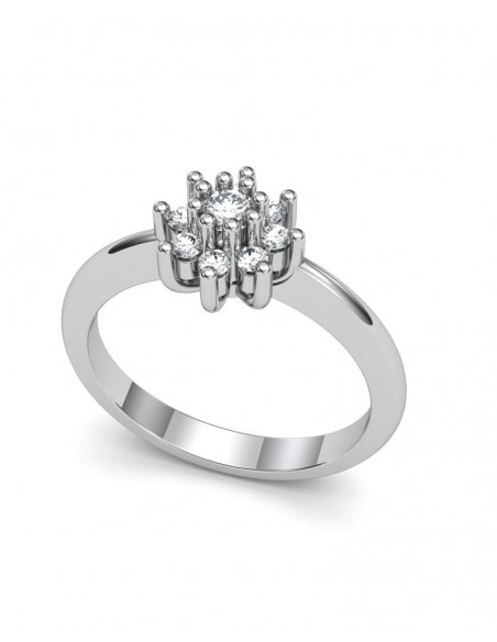 ANILLO ORO DIAMANTES 0,31 CT