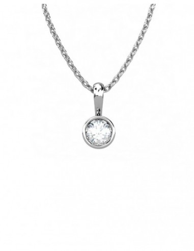 COLGANTE ORO DIAMANTE 0,25 CT
