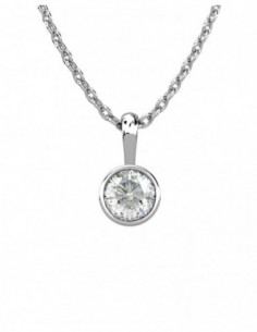 COLGANTE ORO DIAMANTE 0,50 CT