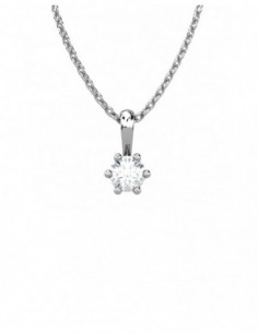 COLGANTE ORO DIAMANTE 0,35 CT